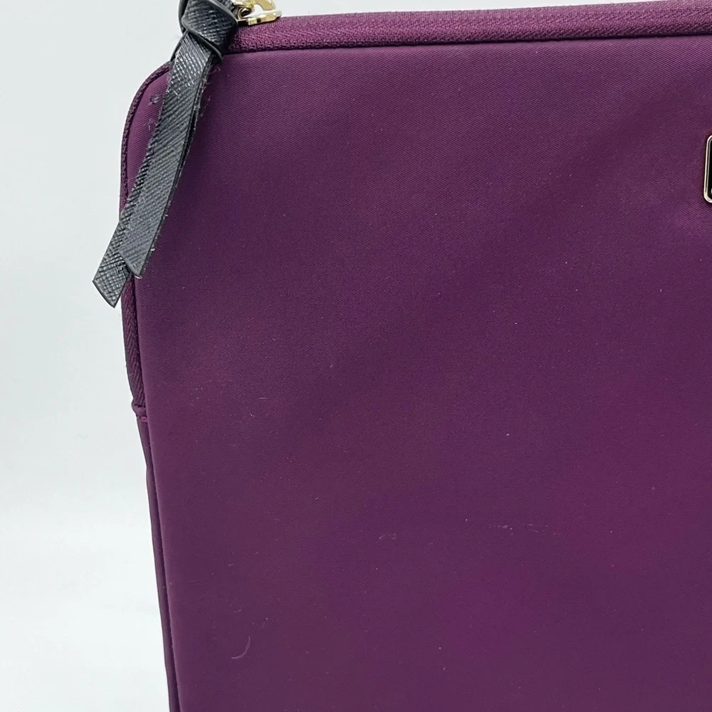 Kate Spade authenticated‎ Purple Protective  Laptop Zip Closure Sleeve 13”